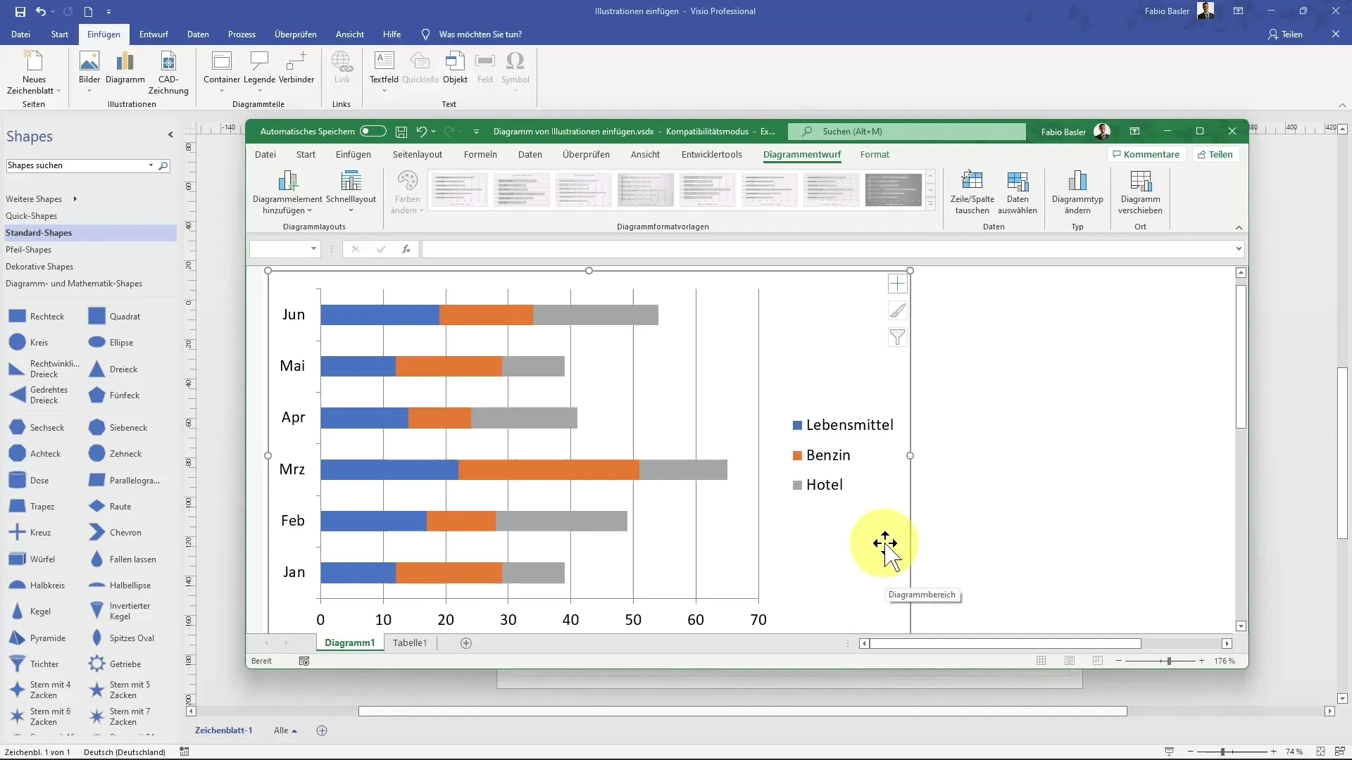 Insert MS Visio illustrations efficiently