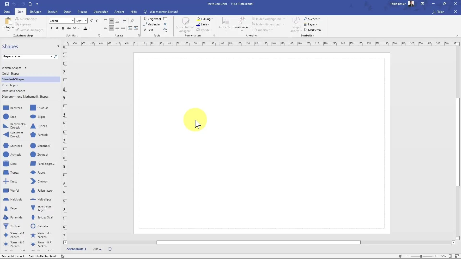 Inserting text and links in MS Visio made easy