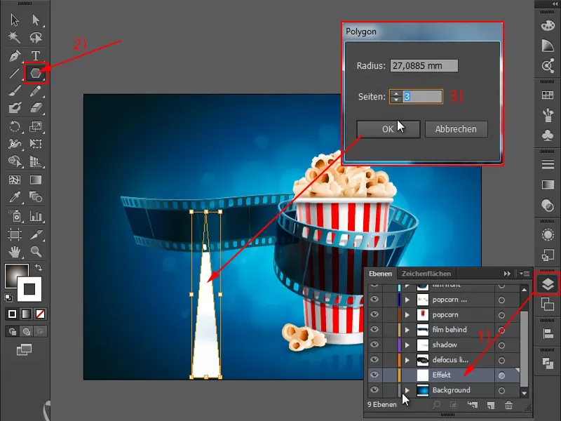 Astuces et techniques pour Adobe Illustrator : Comment tourner correctement - Effet de rayons de soleil