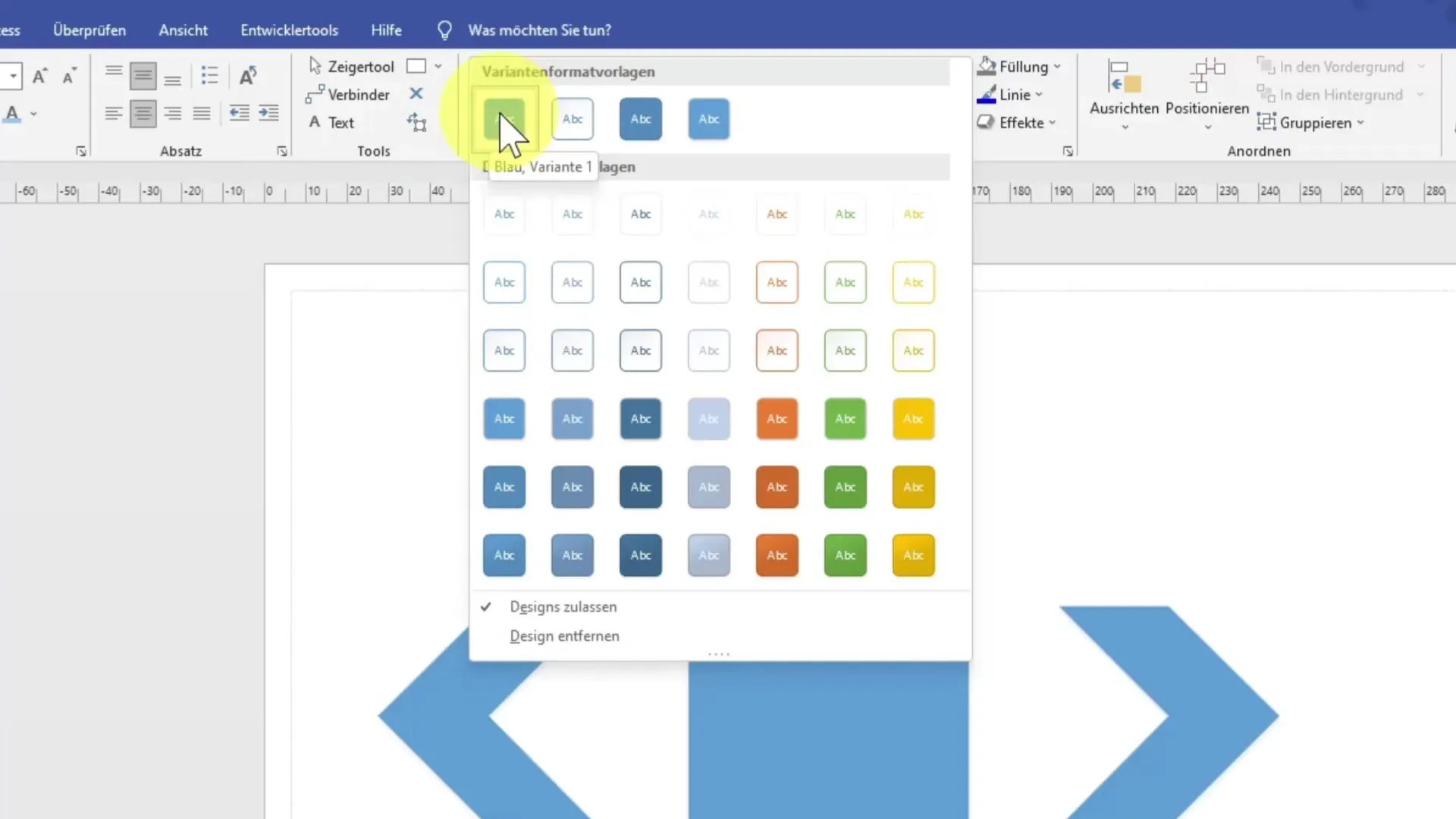 MS Visio: Effective formatting and design customization