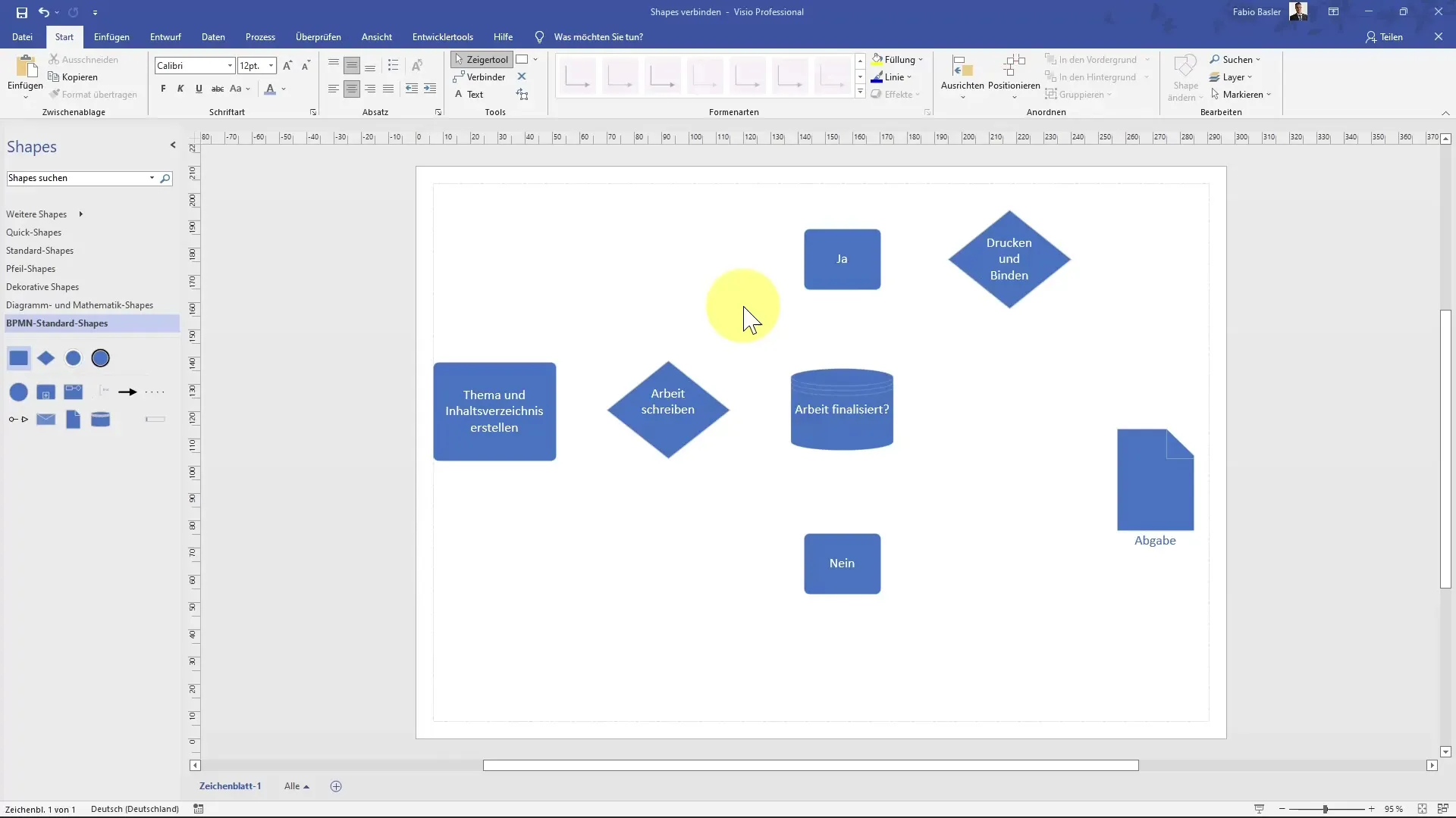 Formų jungimas "MS Visio" - vizualizavimo patarimai