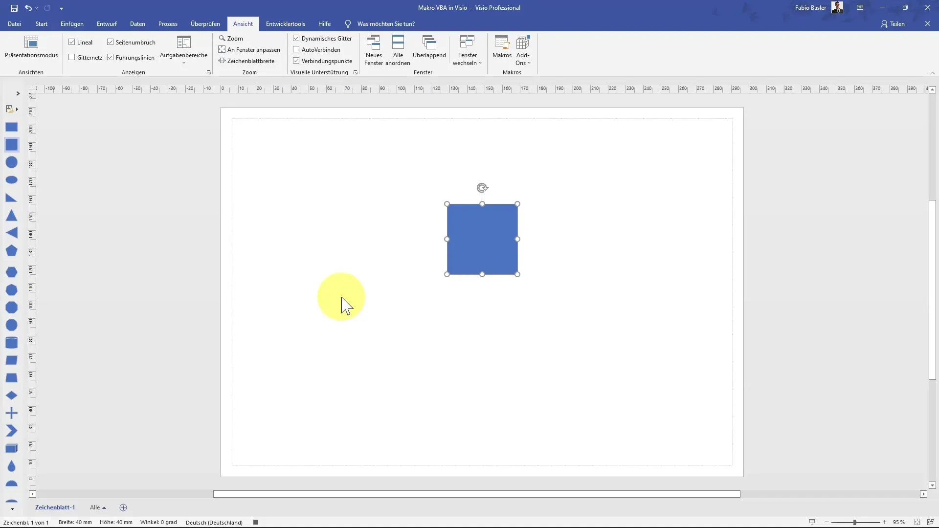 Automation of Visio with VBA and macros