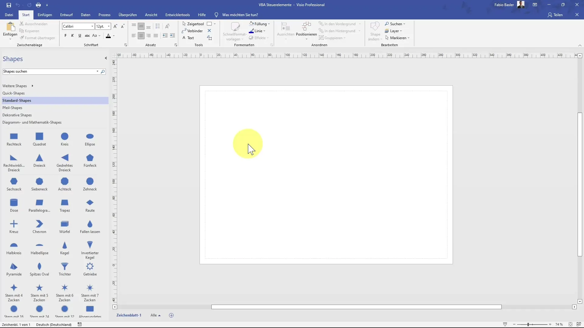 Change colors of shapes in Visio with VBA