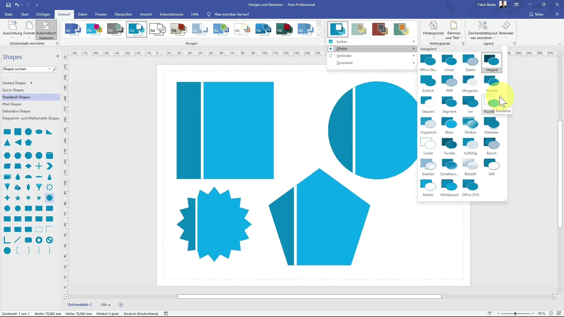 Ефективне використання дизайнів і варіантів MS Visio