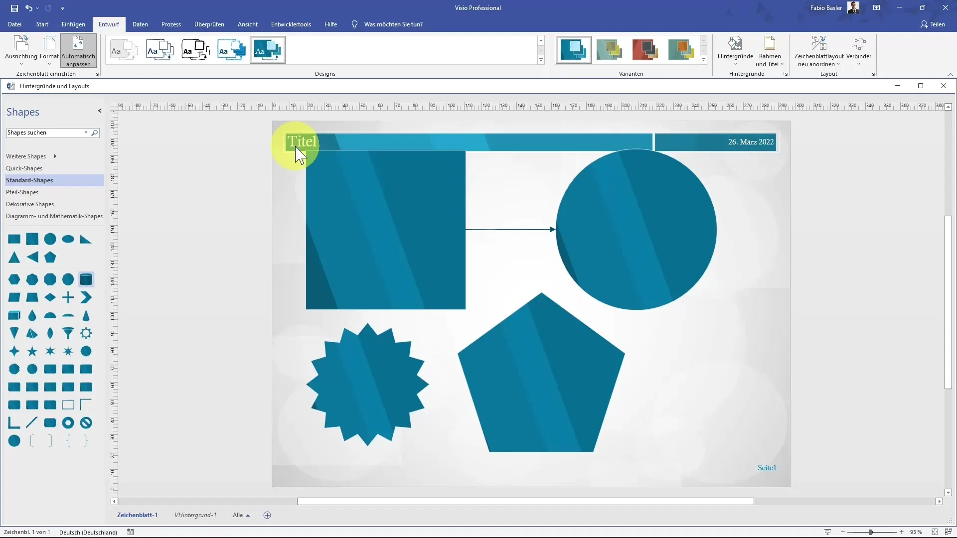 Instructions for effectively adjusting backgrounds in MS Visio