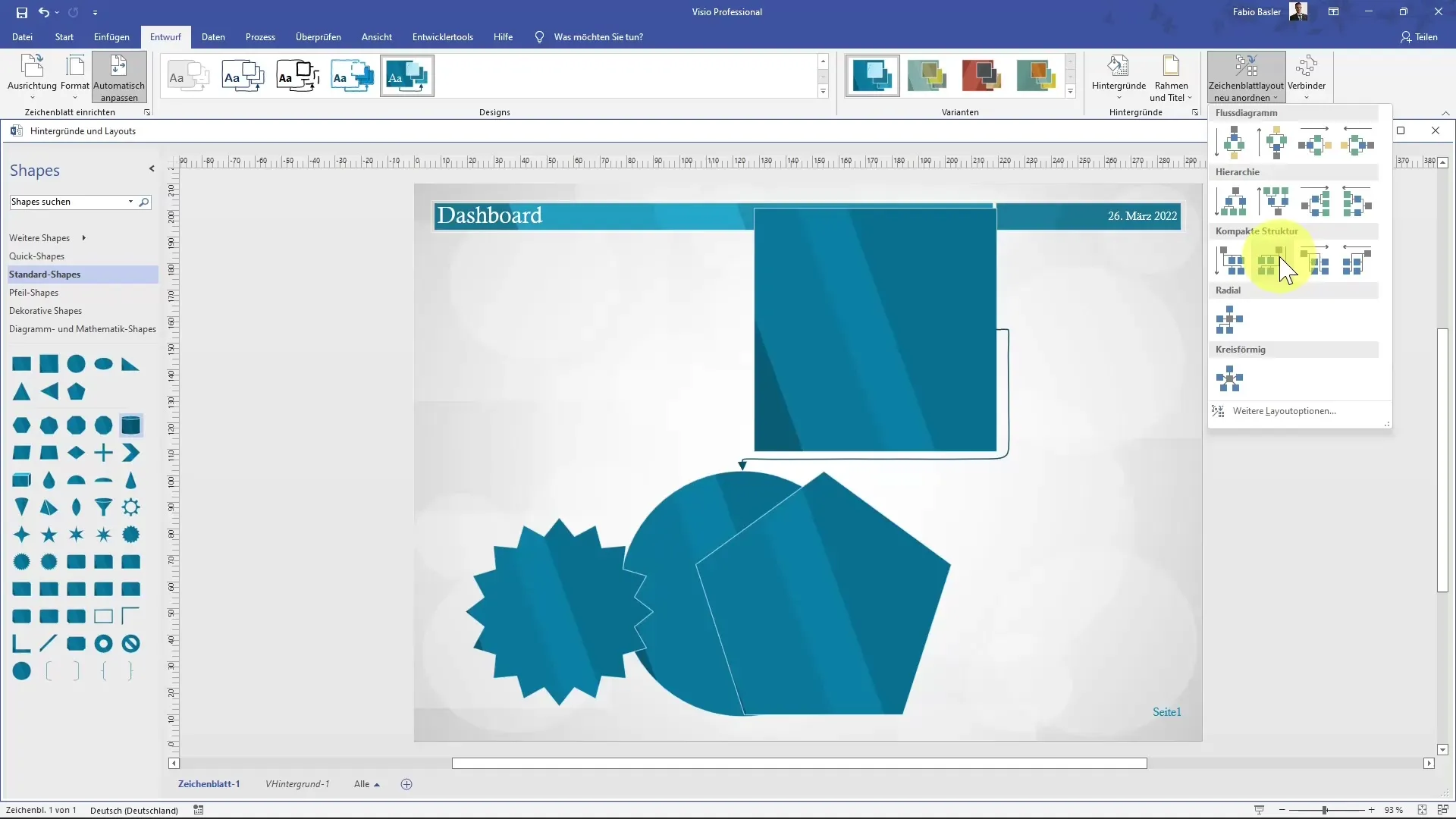 Instructions for effectively adjusting backgrounds in MS Visio