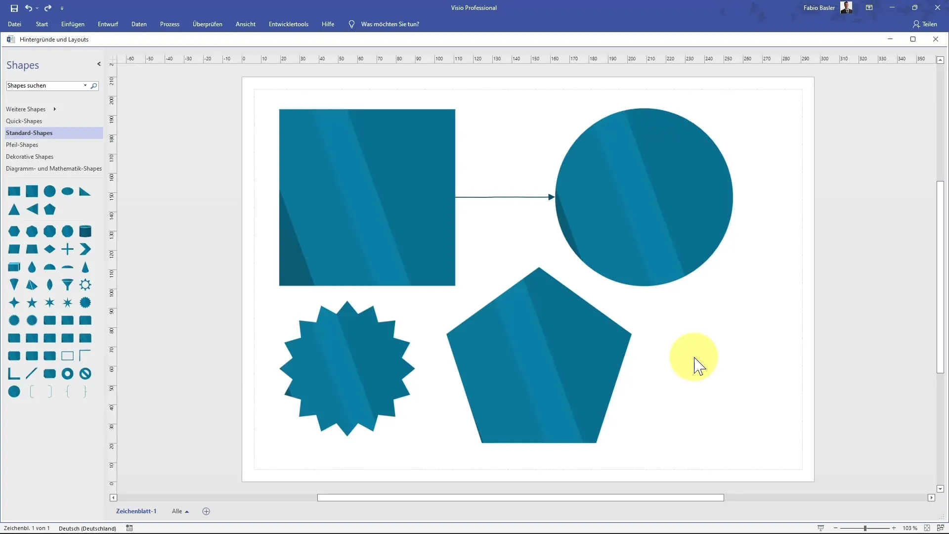 Instructions for effectively adjusting backgrounds in MS Visio