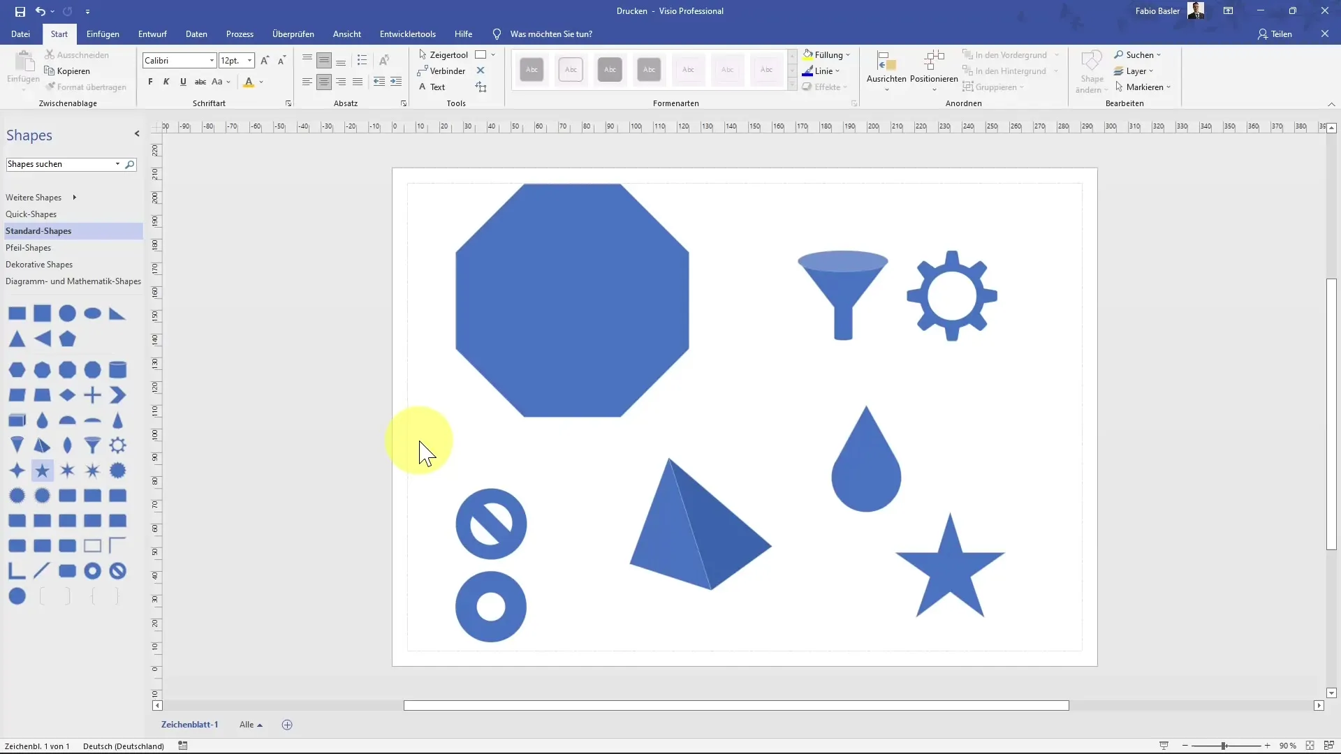 Printing drawings in MS Visio - step-by-step guide