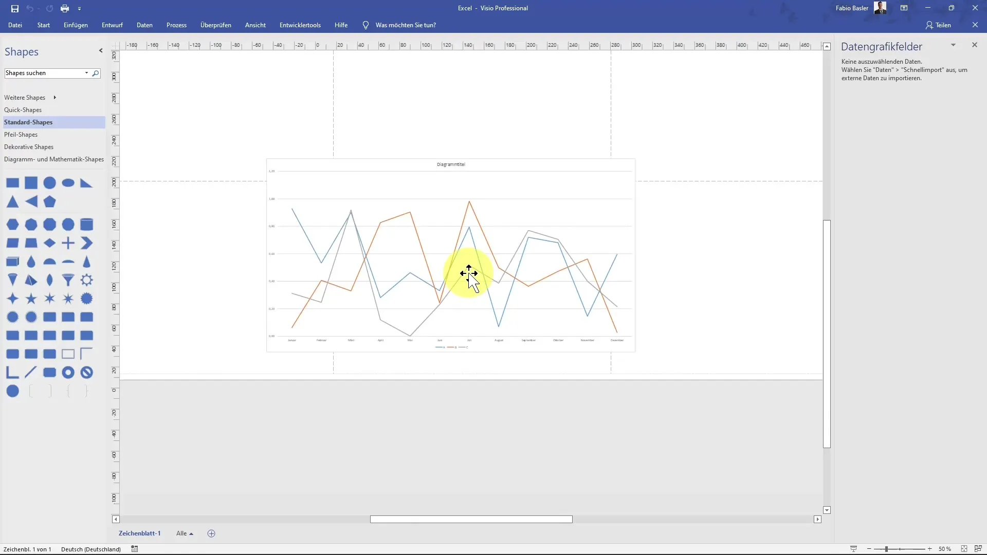 Kaip sujungti "MS Visio" su "Excel", kad diagramos būtų geresnės