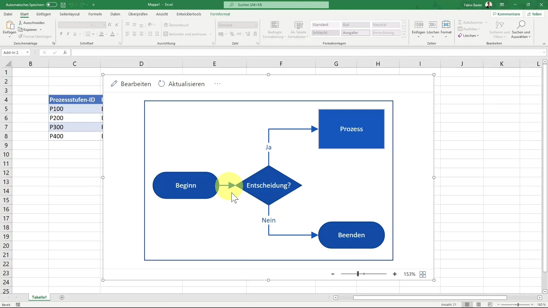 Create professional diagrams with Visio Data Visualizer in Excel