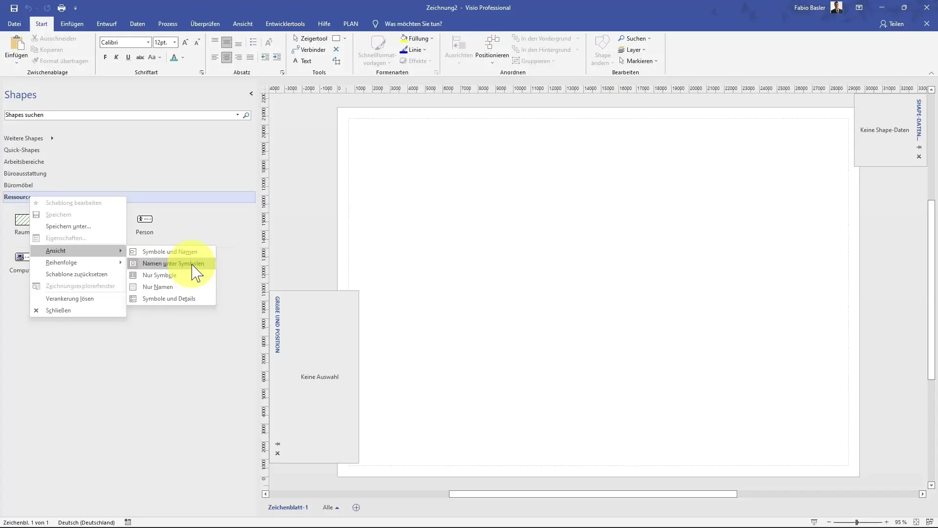 Création de plans d'espace dans MS Visio pour les plans et les mises en page