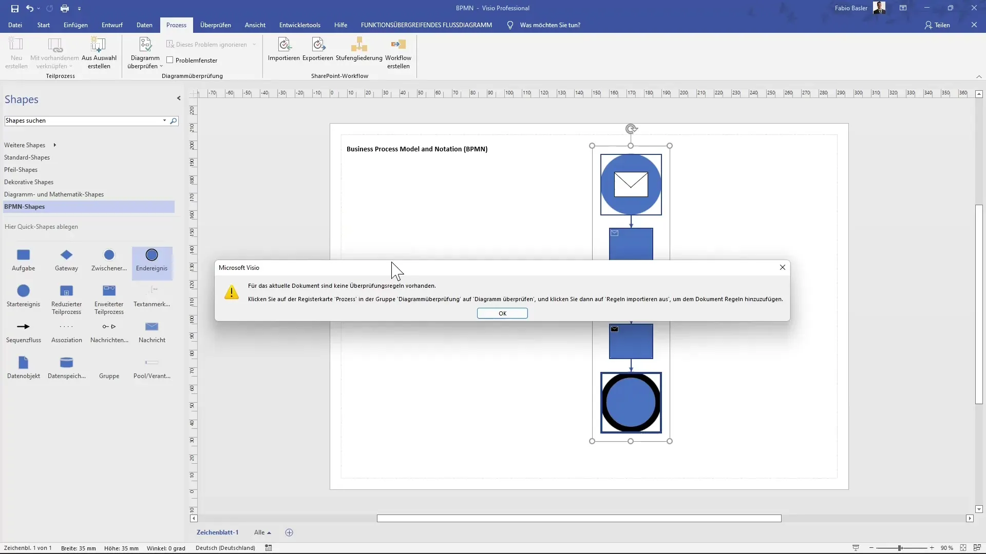 Easily create BPMN diagrams in MS Visio