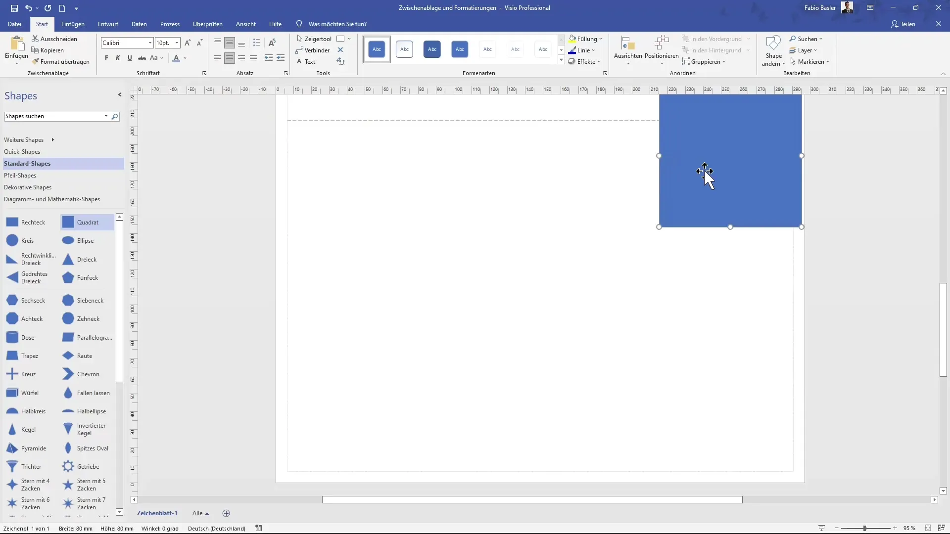 Masterfully use MS Visio clipboard and formatting