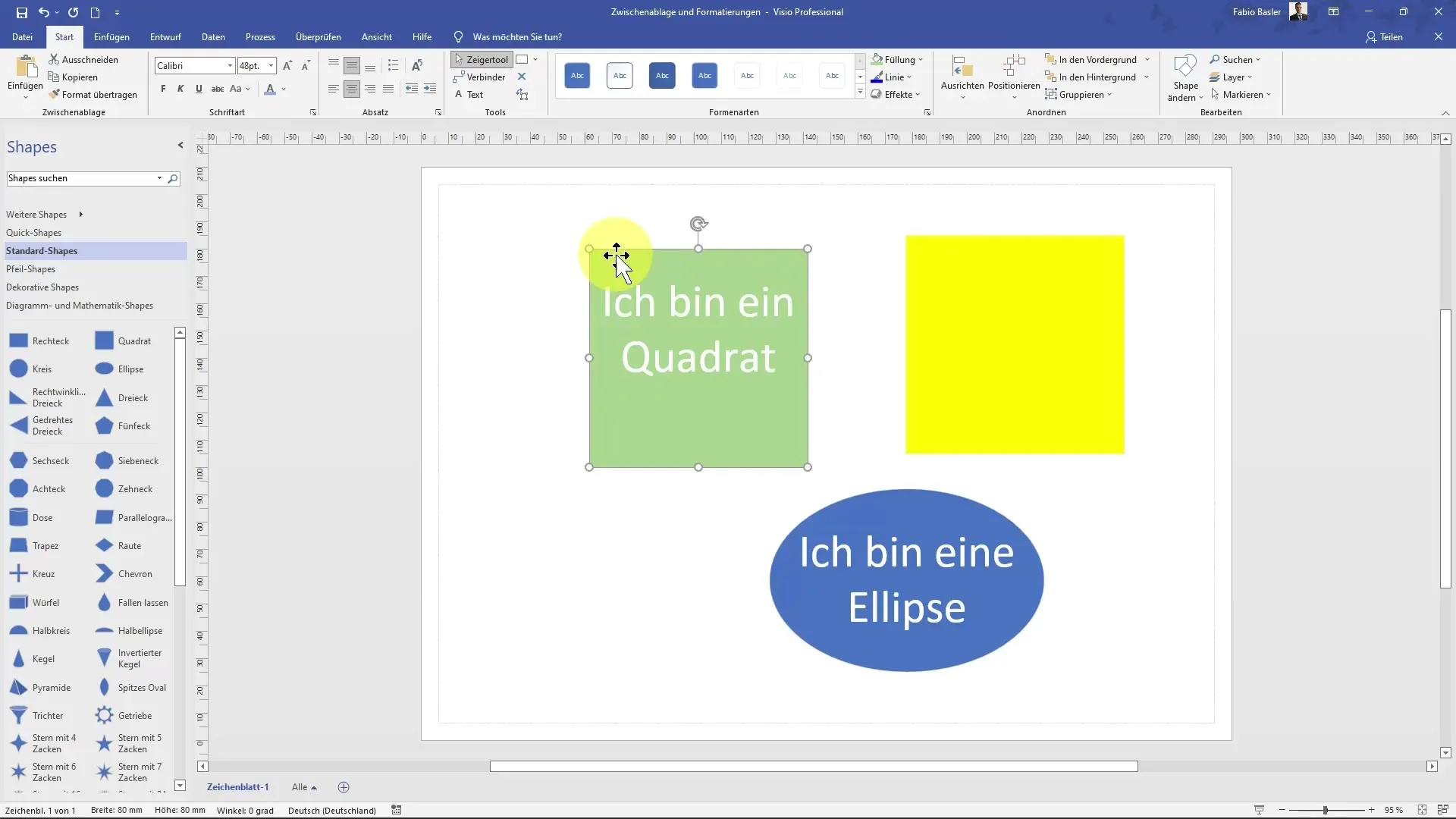 Masterfully use MS Visio clipboard and formatting