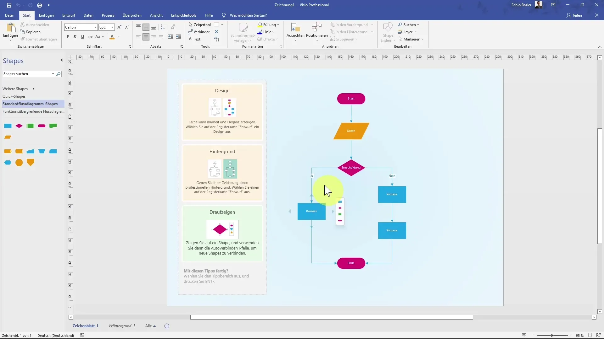 Create flowchart in MS Visio made easy