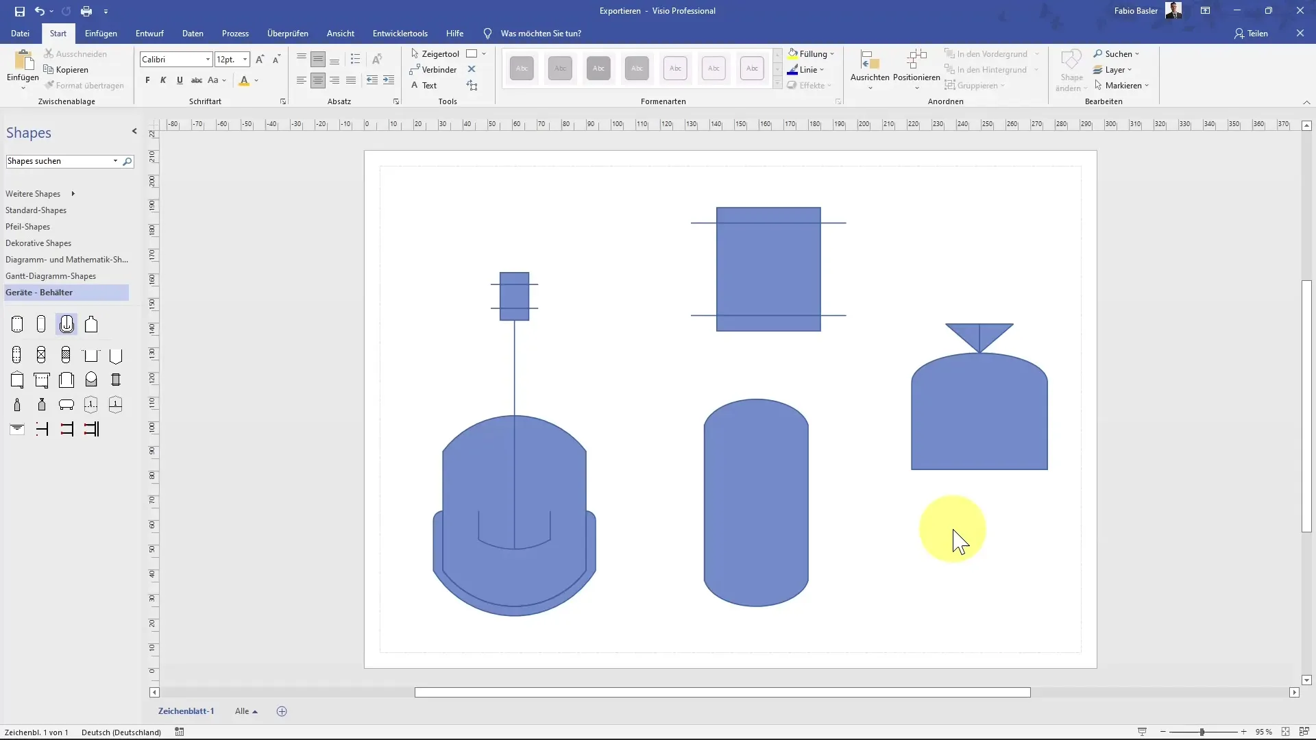 Export Visio drawing efficiently