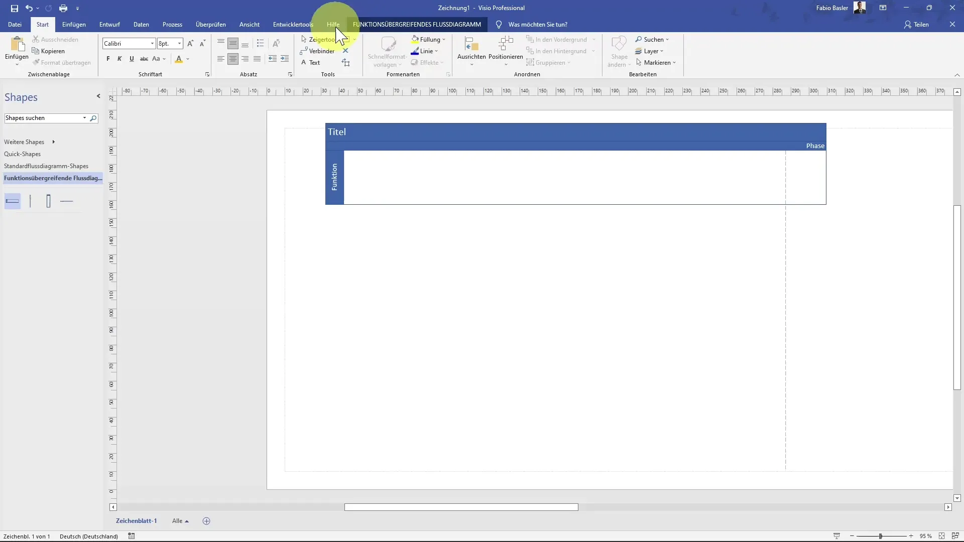 Créer un diagramme de flux interfonctionnel dans MS Visio