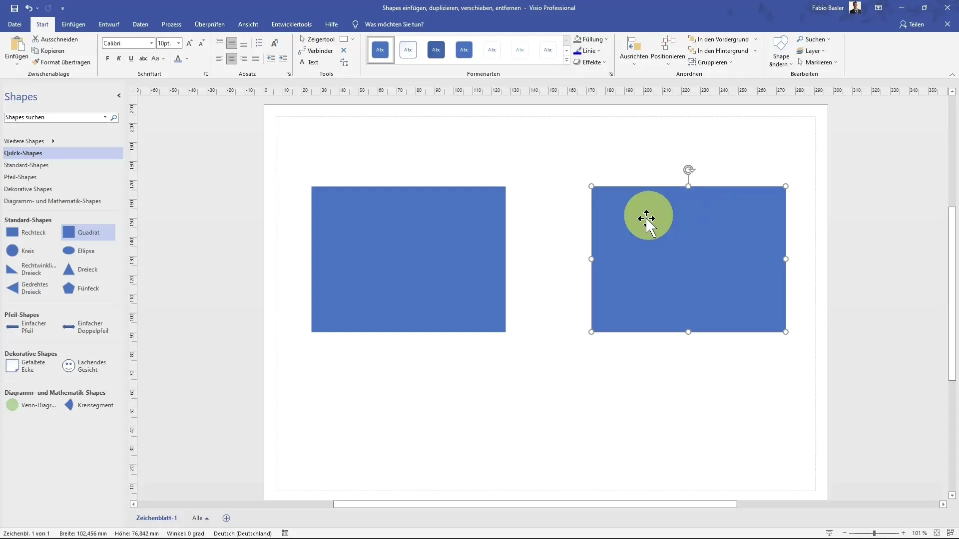 Manage shapes efficiently in MS Visio