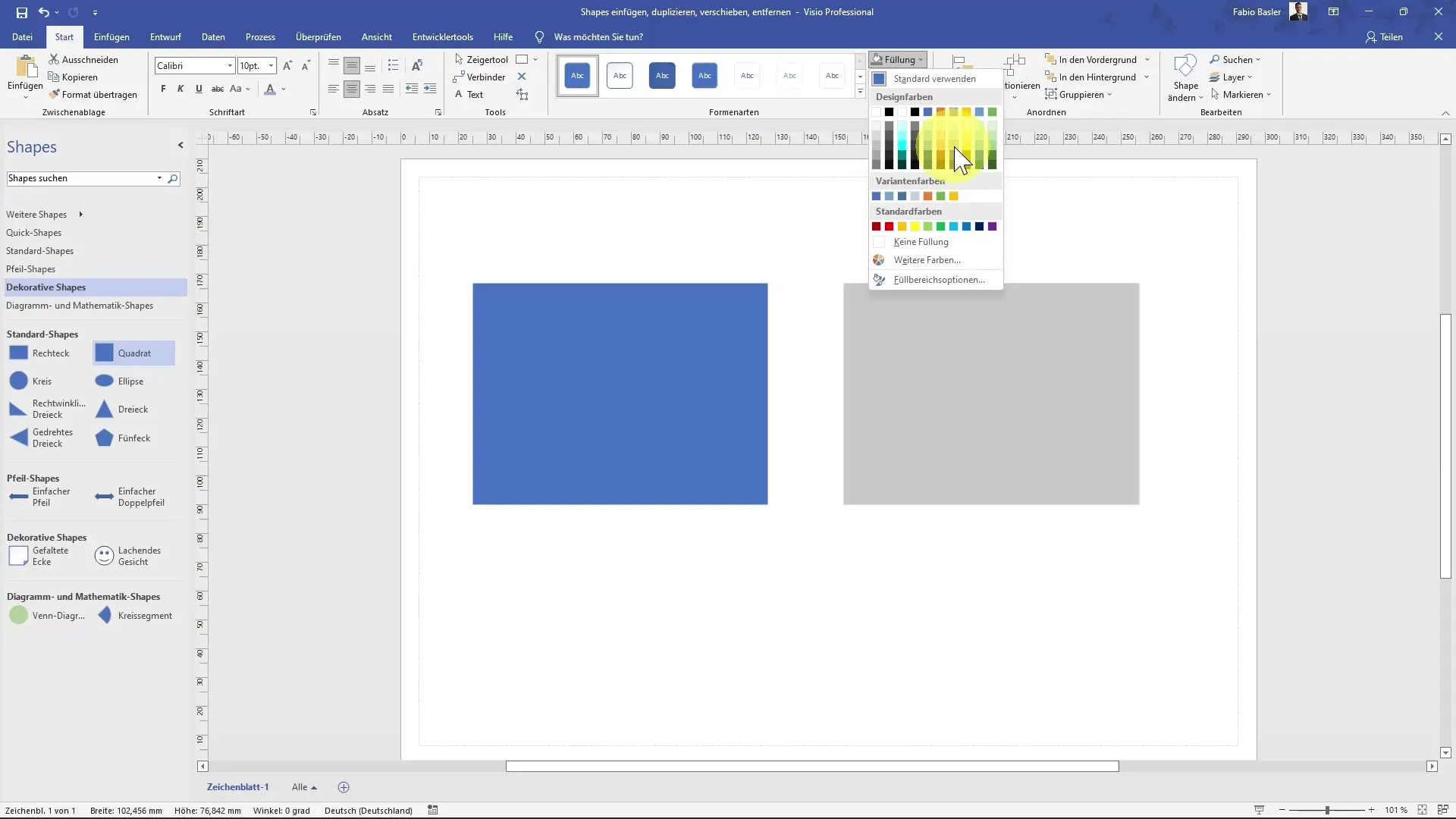 Manage shapes efficiently in MS Visio