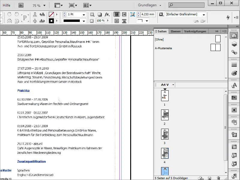 Zaprojektuj profesjonalny design podania: minimalistyczny styl.