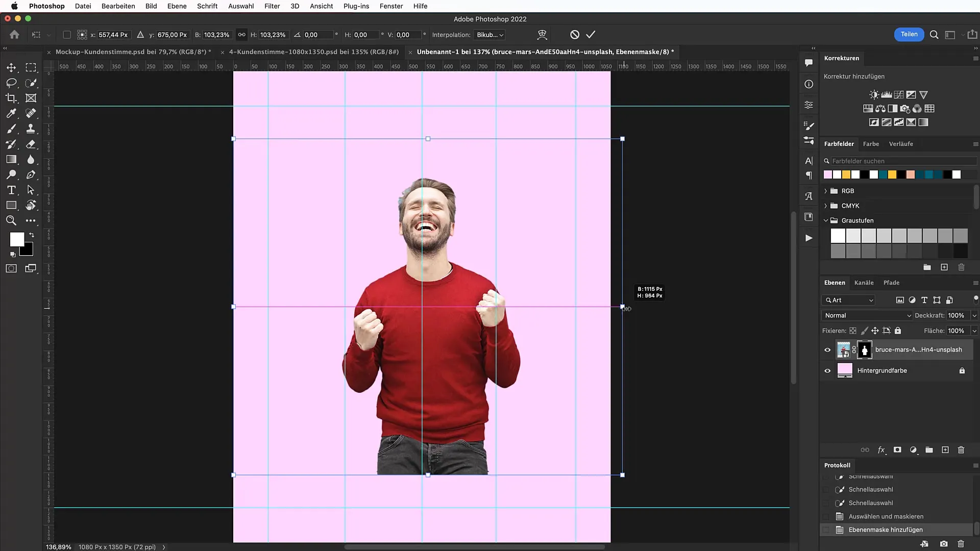 Prezentovať zákaznícke recenzie kreatívne v programe Photoshop