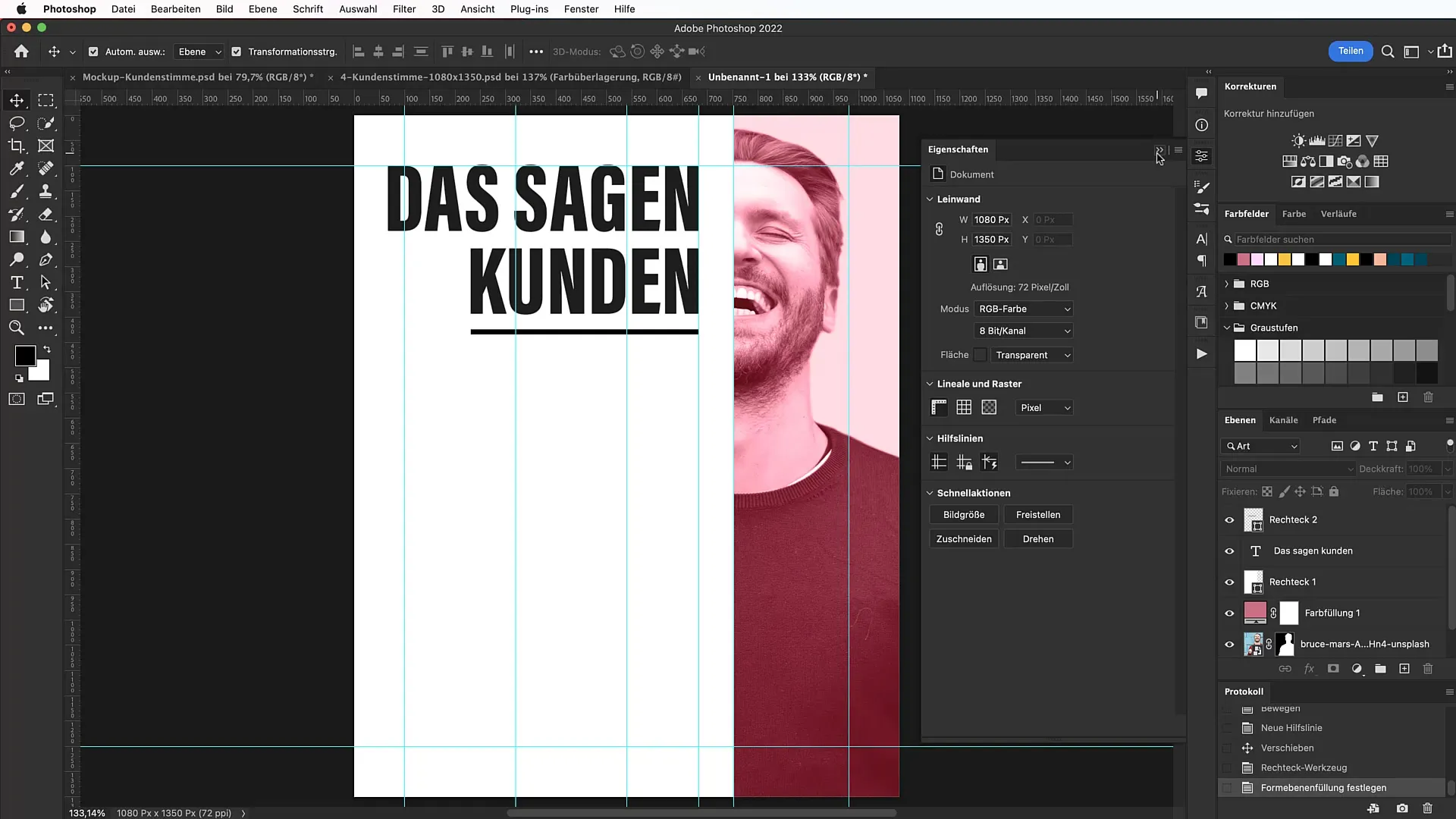 Predstaviť recenzie zákazníkov kreatívne v programe Photoshop