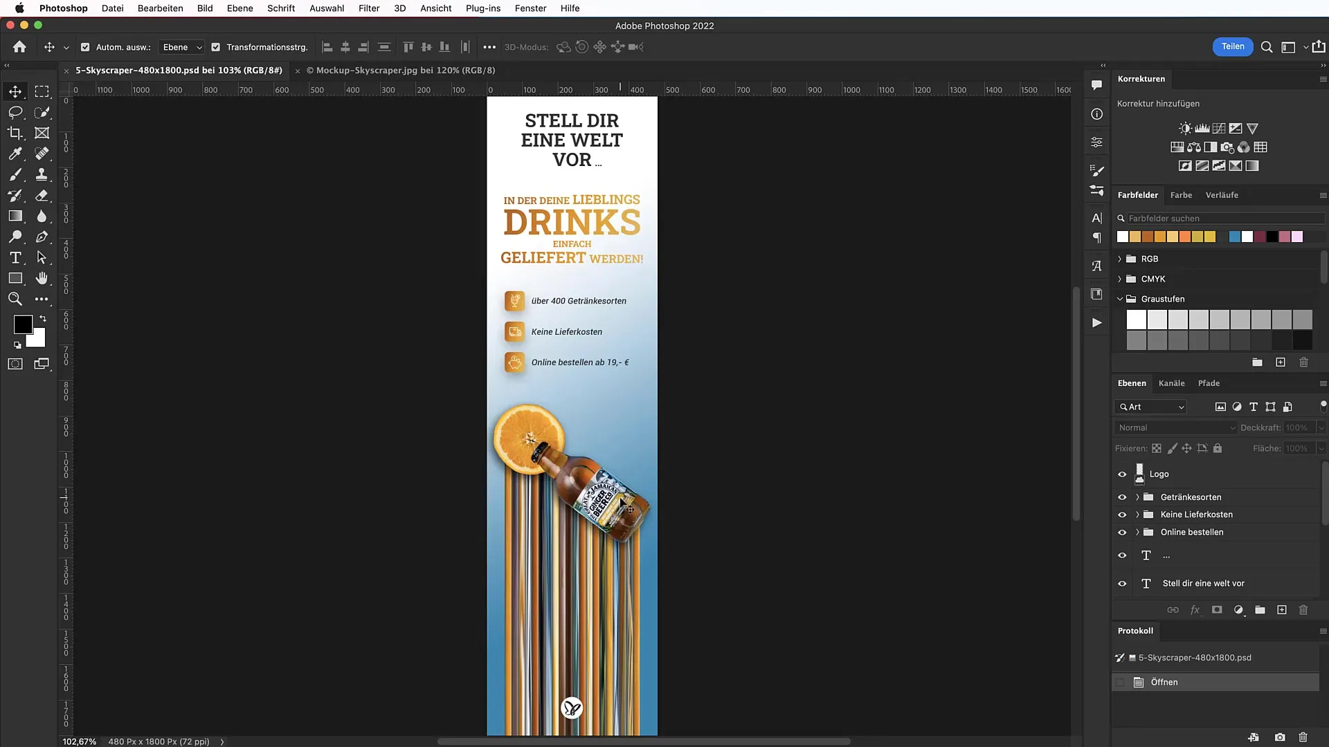 Create a Melting Skyscraper Banner in Photoshop.