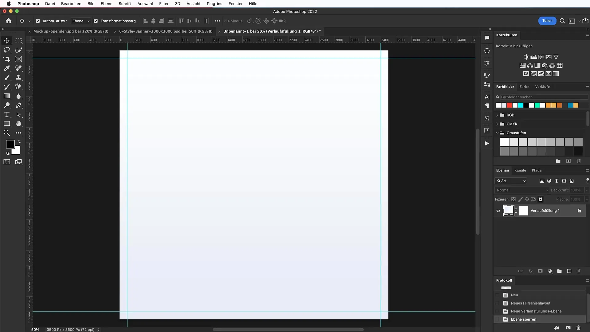 Design of a typographic banner in Photoshop