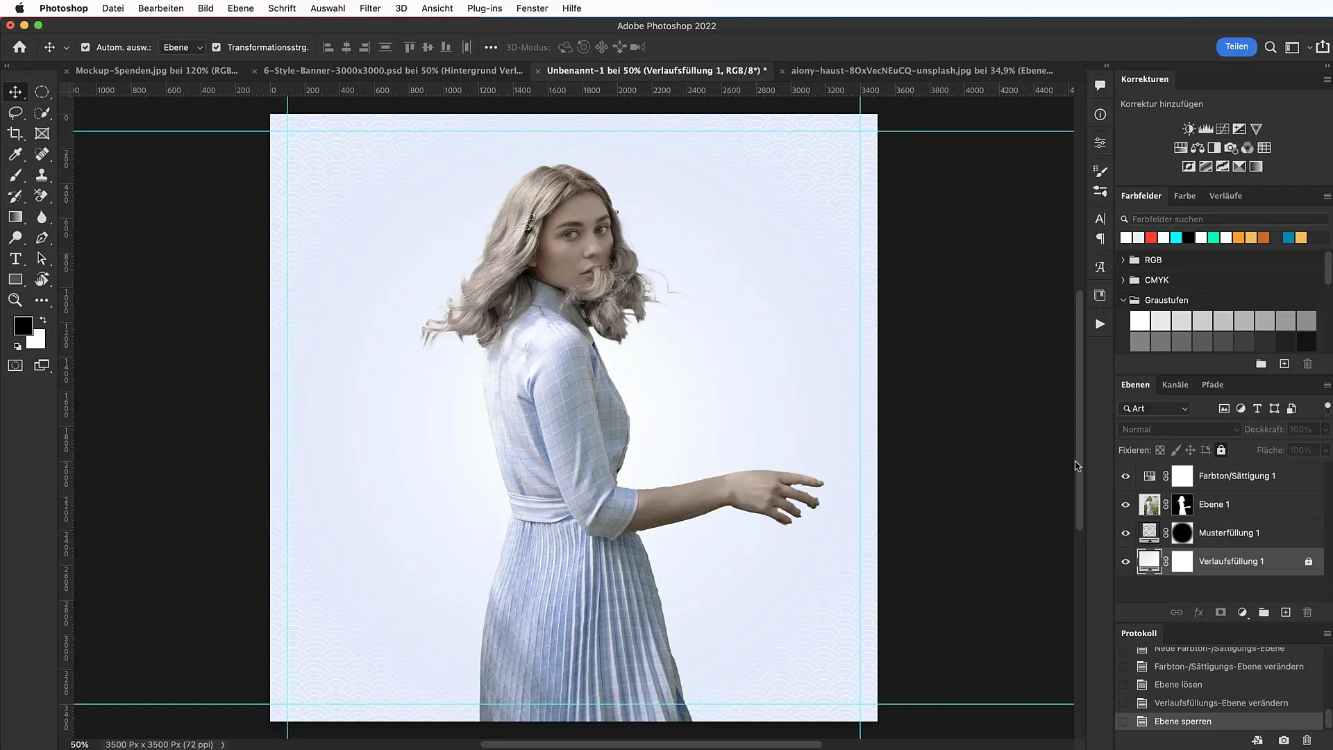 Desain spanduk tipografi di Photoshop