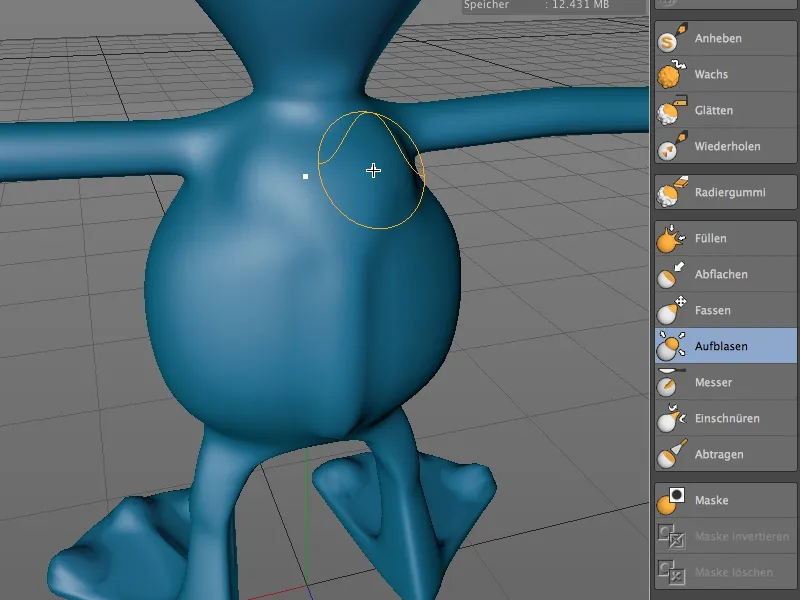 Novidade no Release 14 - Modelagem de detalhes com Sculpting.