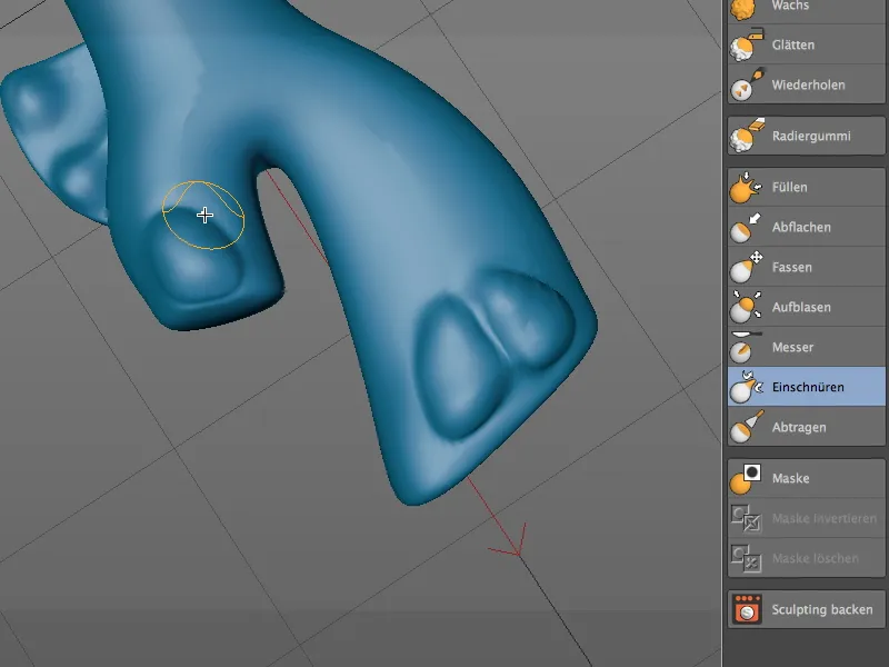 Novidade no Release 14 - modelagem de detalhes com Sculpting.