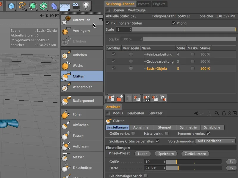 Novo no Release 14 - Modelagem de detalhes com Sculpting.