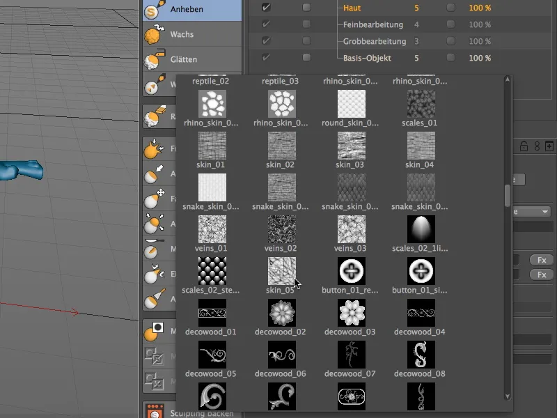 Uus versioonis 14 - detailide modelleerimine skulptuuriga.