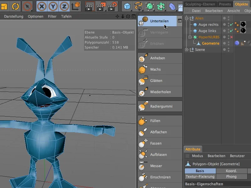 Novo no Release 14 - Modelagem de detalhes com Sculpting.