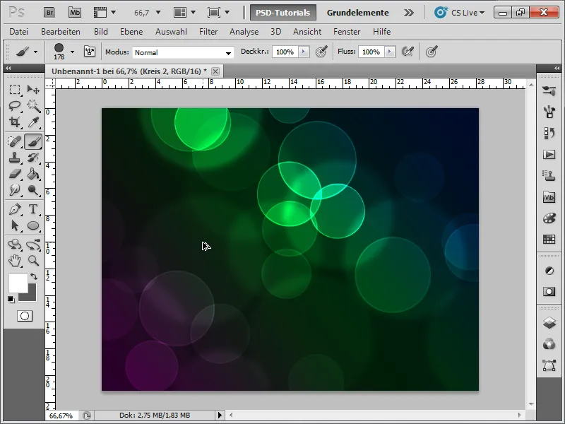 Bokeh-Effekt einfach über Pinsel erstellen