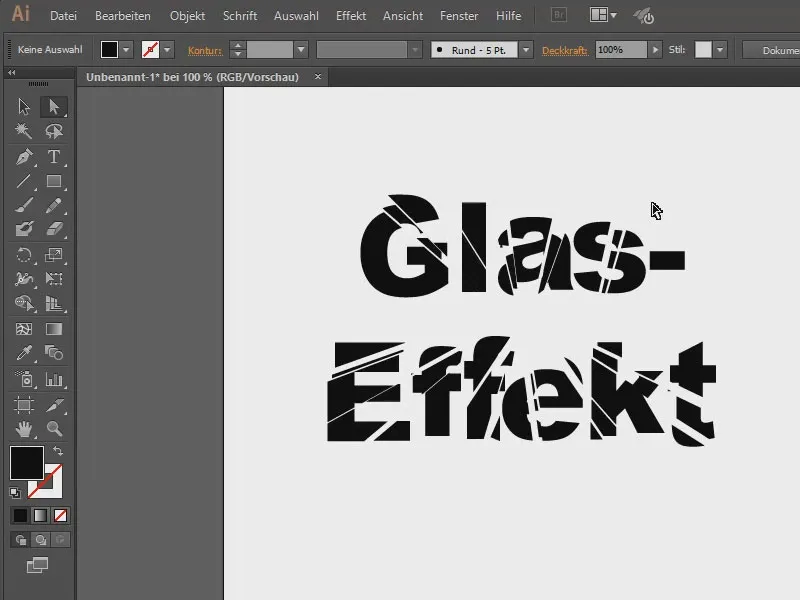 Tips & tricks för Adobe Illustrator: Sprucket glas