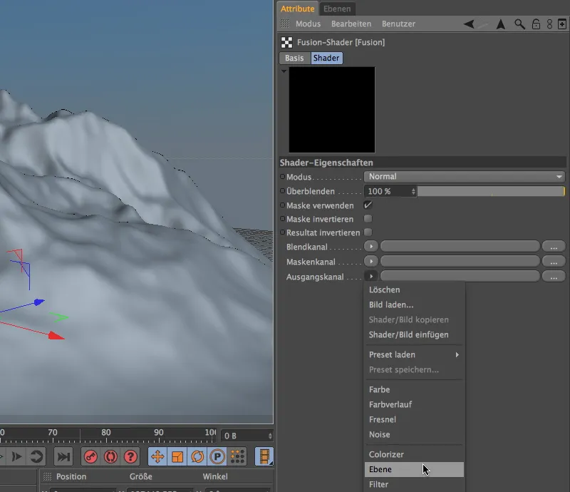 Nuovo nel rilascio 13 - Neve in montagna con il terrain mask shader.