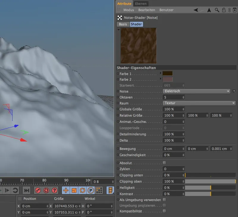 Nuova nel rilascio 13 - Neve in montagna con lo shader della maschera del terreno