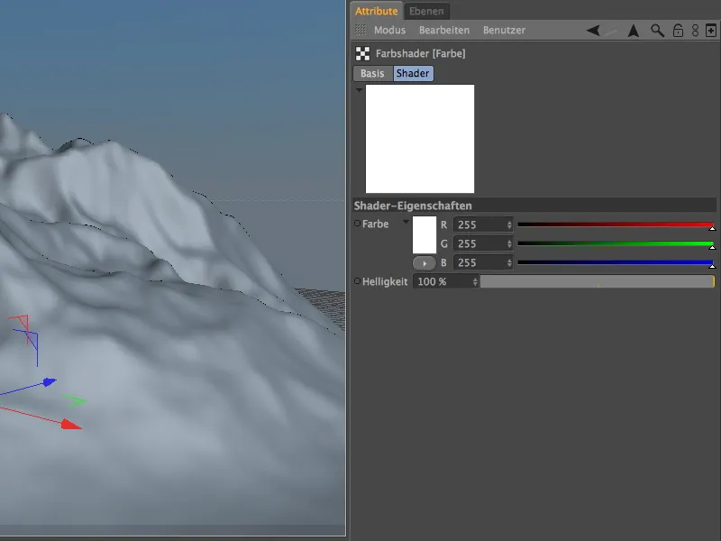 Nuovo nel rilascio 13 - Neve in montagna con lo shader della maschera del terreno.