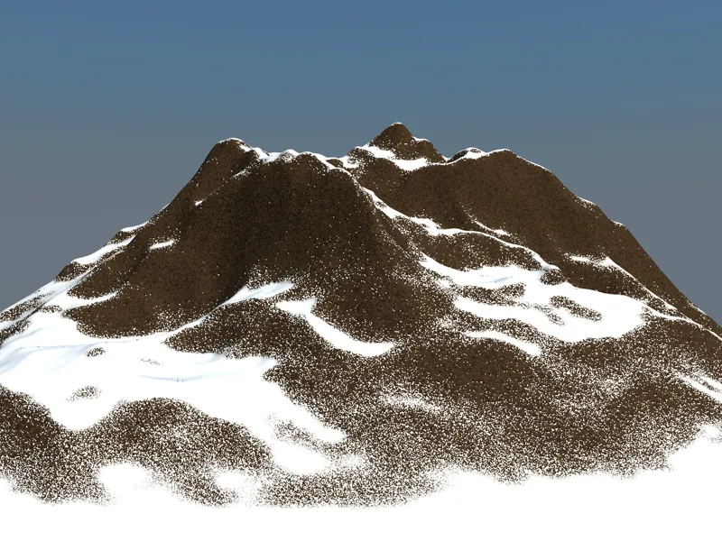 Nuovo nel rilascio 13 - Neve in montagna con il terrain mask shader.