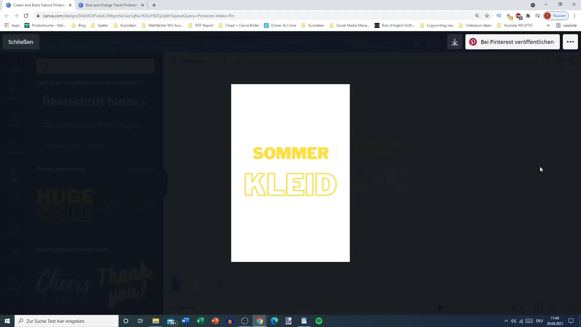 Opret video-PIN: Enkel tutorial med Canva