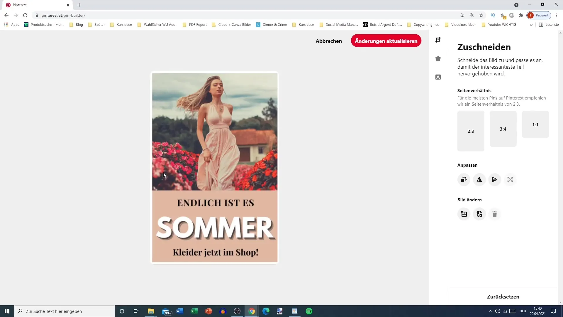 Sinu Pinteresti pin-i redigeerimine - samm-sammult juhend