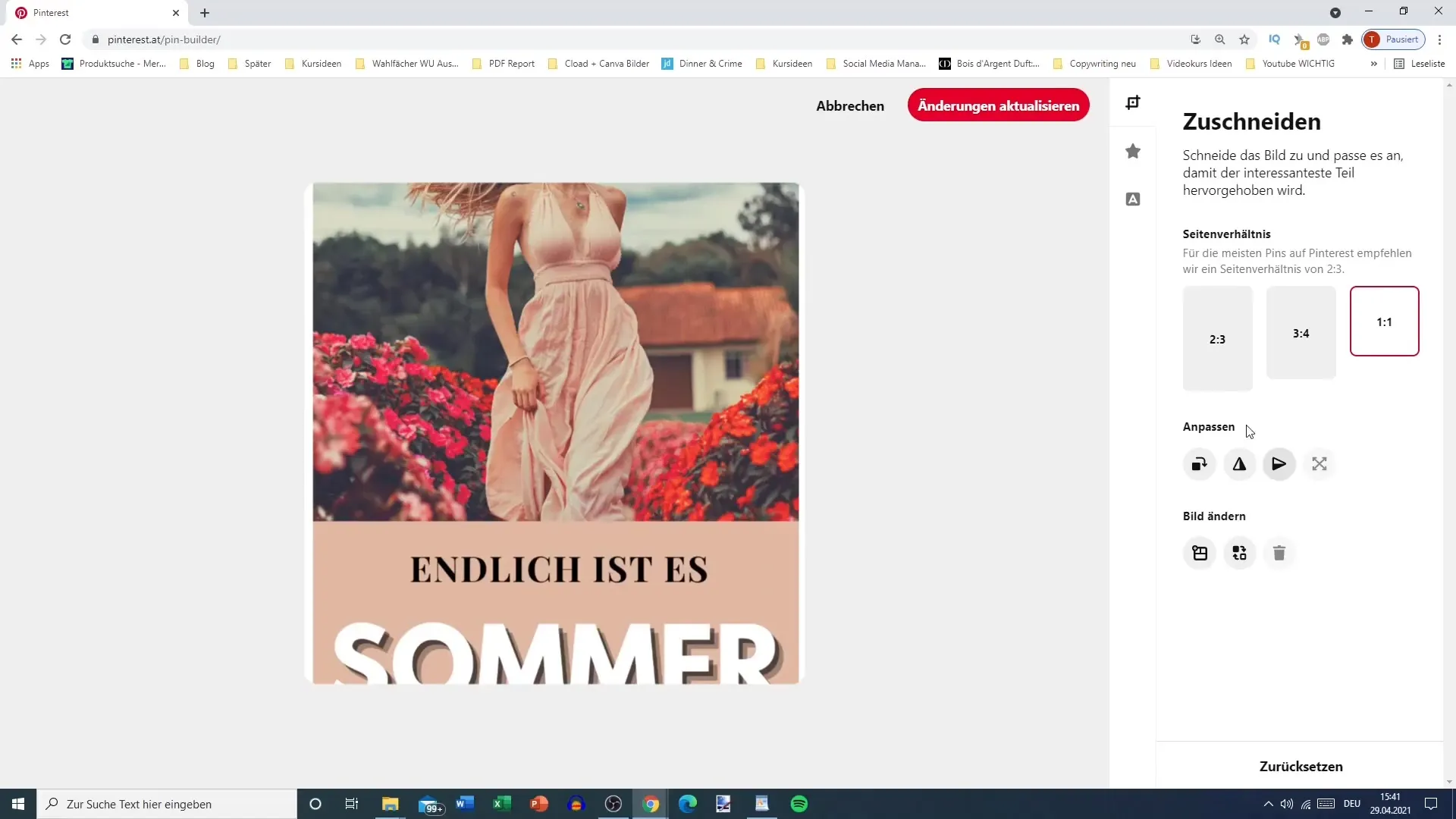 Sinu Pinteresti pin-i redigeerimine - samm-sammult juhend