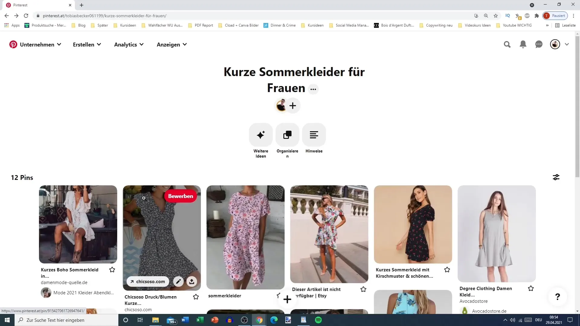 Loo esimene Pinteresti sein: samm-sammult juhend