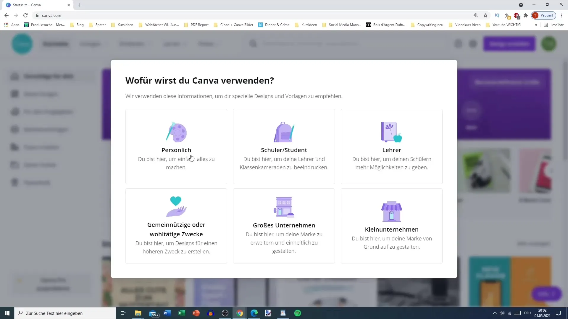 Criar uma conta gratuita no Canva - eis como!