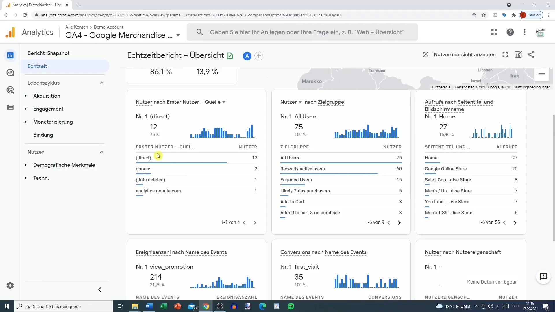 Bruk sanntidsrapporten i Google Analytics effektivt