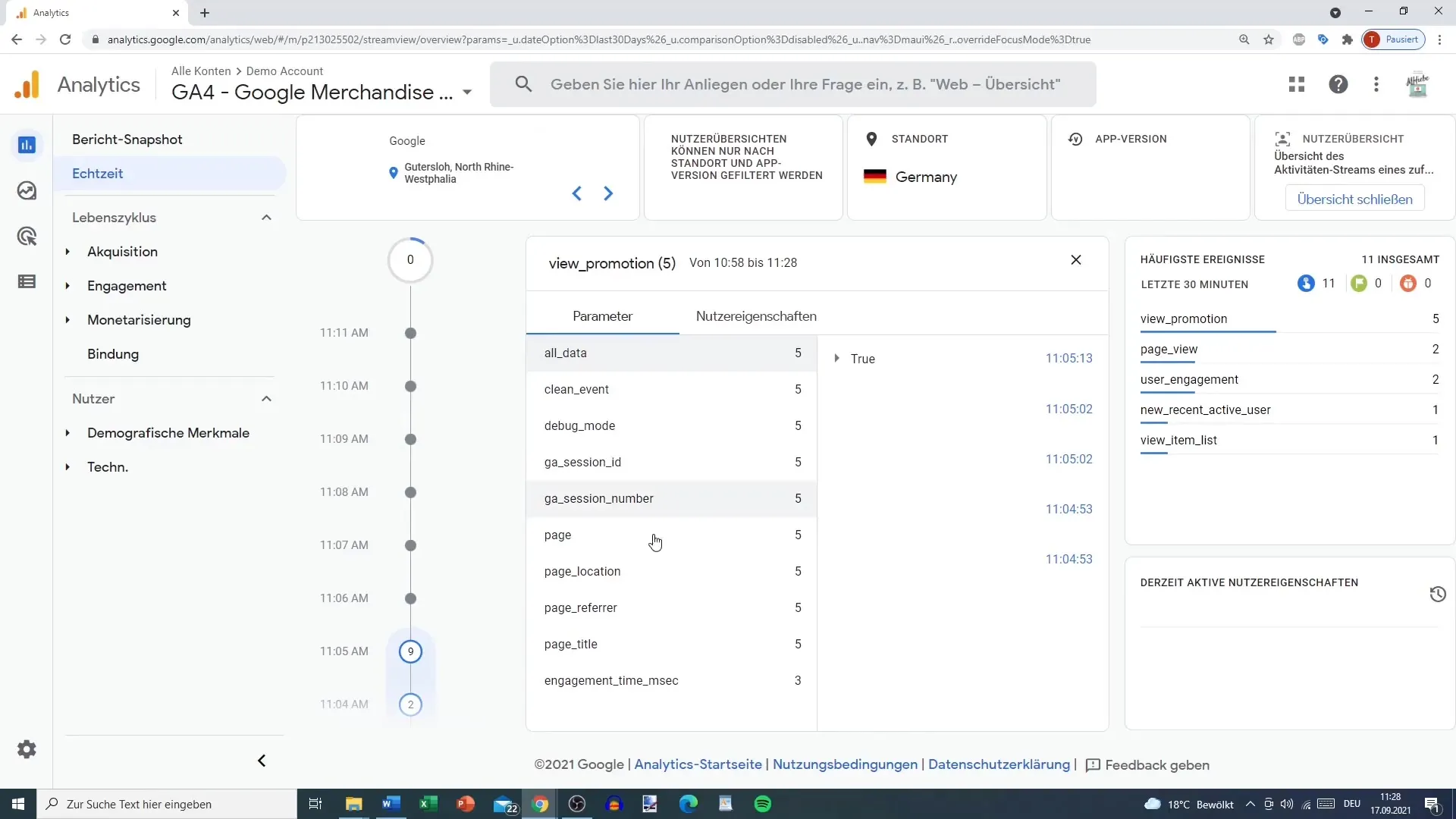 Analysere brukerinteraksjoner i sanntid med Google Analytics