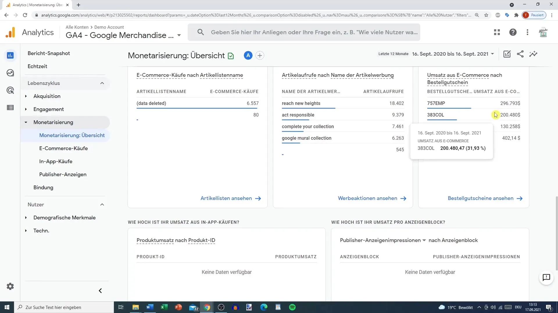 Efektīvs Google Analytics monetifikācijas ziņojuma izmantojums