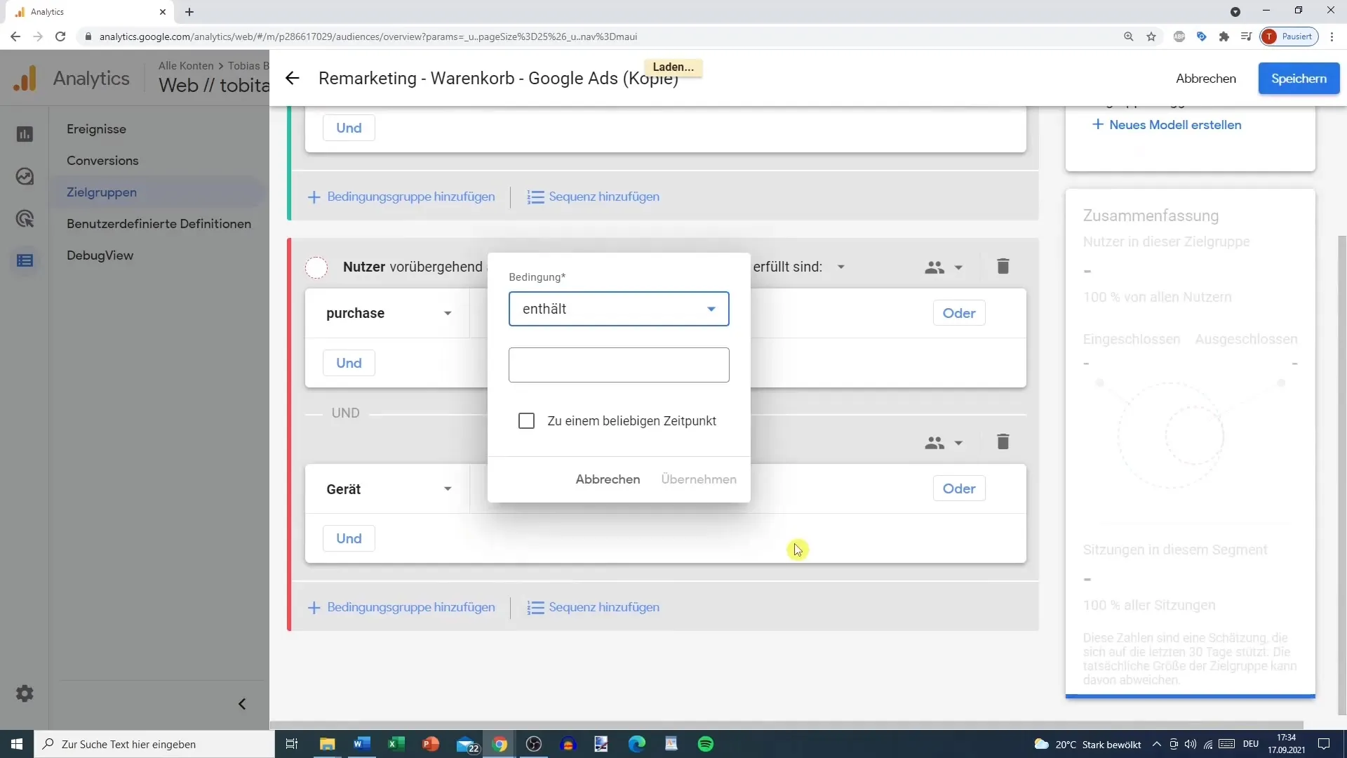 Membuat target audiens yang efisien di Google Analytics