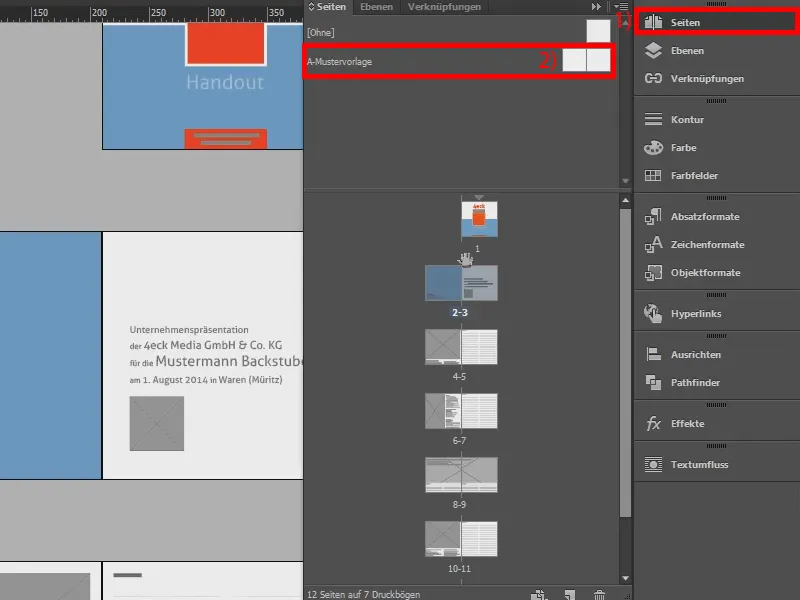 Numérotation continue et double des pages sur une page